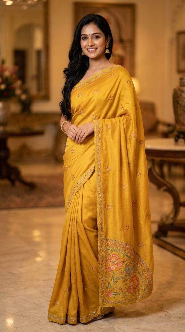 Glace Cotton Resham Work Saree | Elegant Comfort with Traditional Beauty | Best Saree Shop In Lucknow