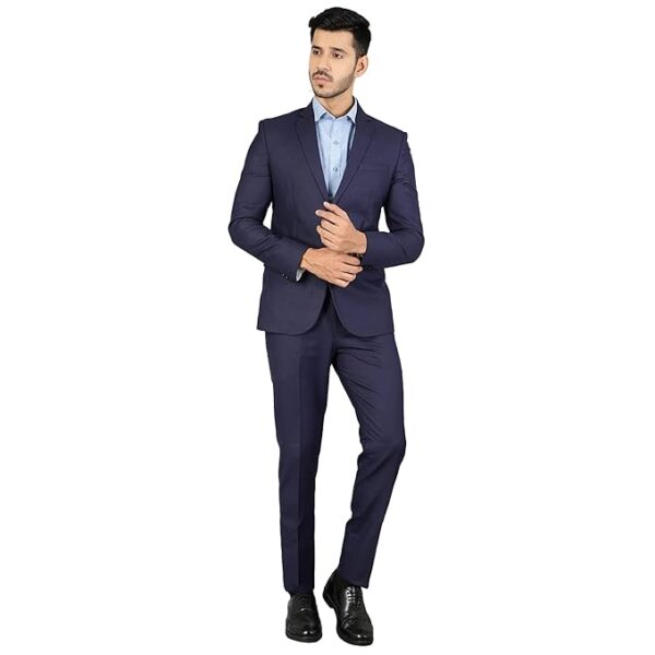 WINTAGE Men's Polyester Cotton Two Piece Suit