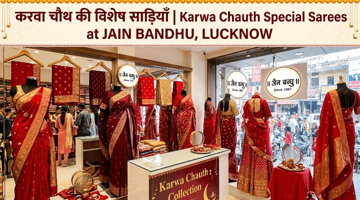 Karwa Chauth Sarees at Jain Bandhu, Lucknow (11)